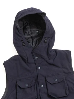 FIELD VEST DARK NAVY WOOL UNIFORM SERGE | Engineered Garments New