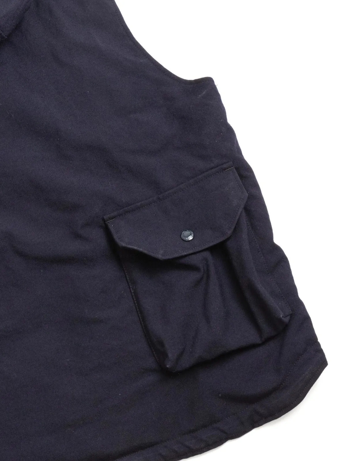 FIELD VEST DARK NAVY WOOL UNIFORM SERGE | Engineered Garments New