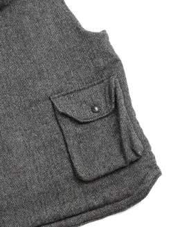 FIELD VEST GREY POLY WOOL HERRINGBONE | Engineered Garments Sale