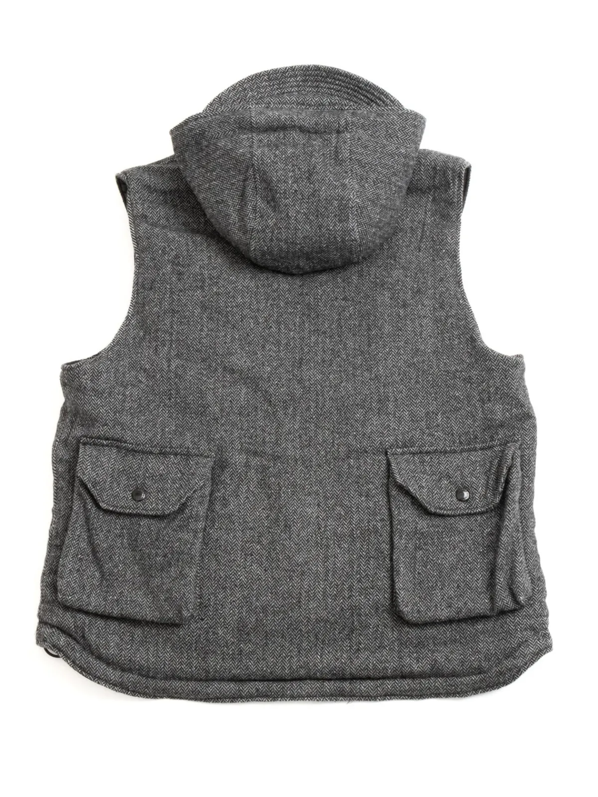 FIELD VEST GREY POLY WOOL HERRINGBONE | Engineered Garments Sale