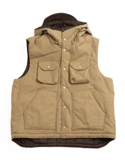 FIELD VEST KHAKI NYCO TWILL | Engineered Garments Shop