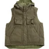 FIELD VEST OLIVE CP WEATHER POPLIN | Engineered Garments New