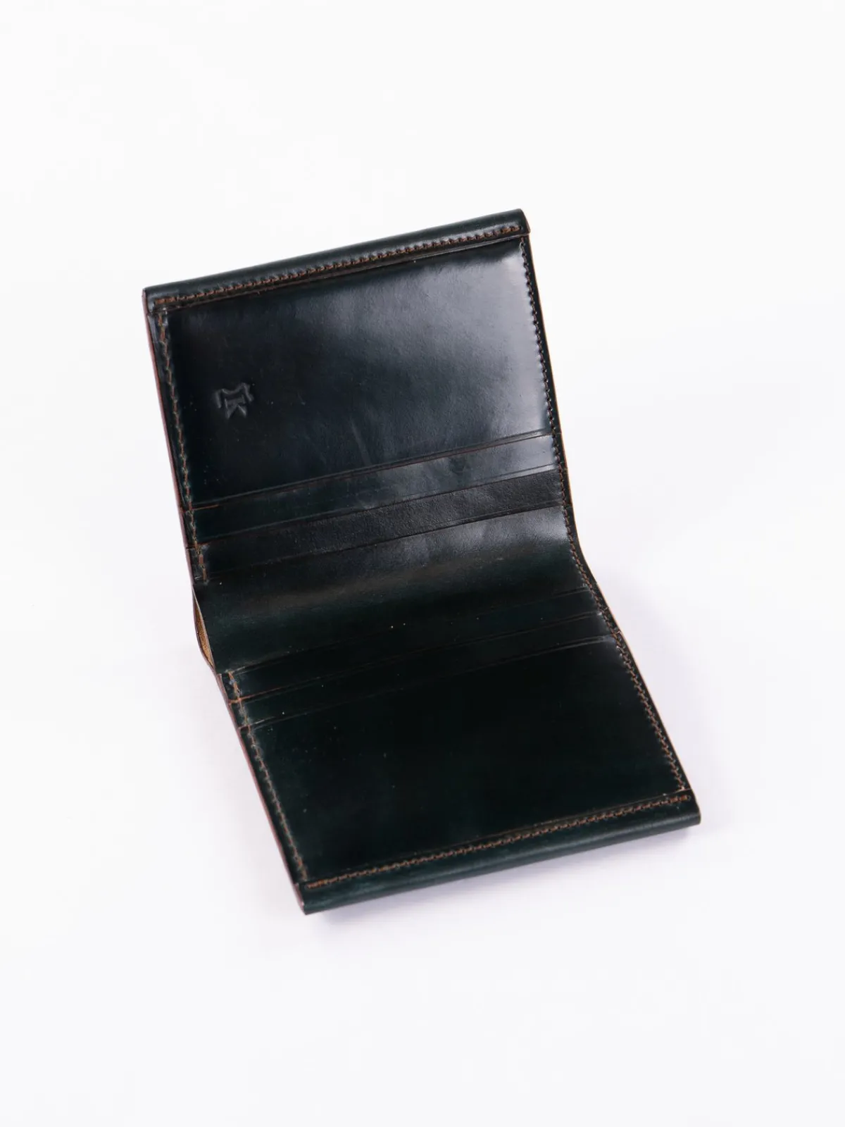 Green Horween Cordovan 3–3 Wallet | KREIS Flash Sale