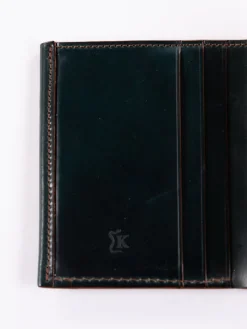Green Horween Cordovan 3–3 Wallet | KREIS Flash Sale