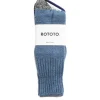 GUERNSEY PATTERN SOCKS L.BLUE/MIX BLACK | RoToTo Clearance