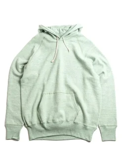 88/12 HEATHER 4 NEEDLE RAGLAN HOODIE GREEN | DENIME Hot