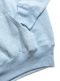 88/12 HEATHER 4 NEEDLE RAGLAN HOODIE NAVY | DENIME Store