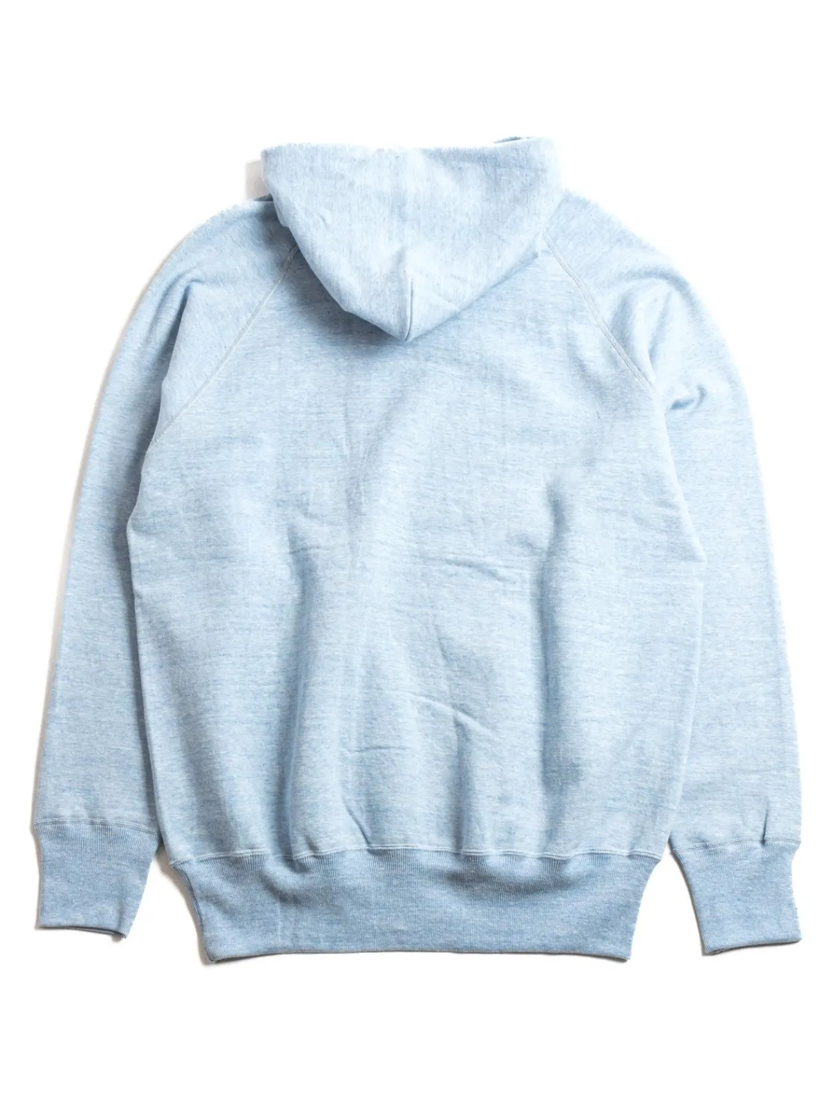 88/12 HEATHER 4 NEEDLE RAGLAN HOODIE NAVY | DENIME Store