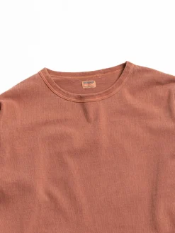 HEAVY WEIGHT PIGMENT DYED L/S TEE BRICK RED | DUBBLE WORKS Sale