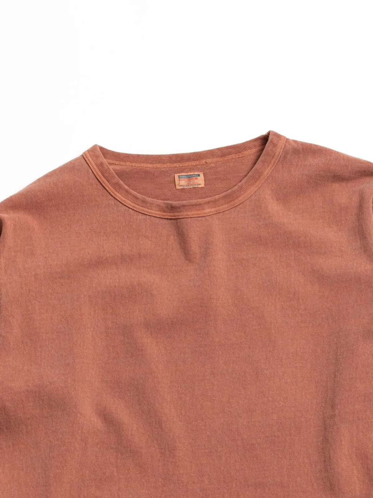 HEAVY WEIGHT PIGMENT DYED L/S TEE BRICK RED | DUBBLE WORKS Sale