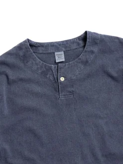 HENLEY T&ndash;SHIRT DARK FADE NAVY | Jackman Online