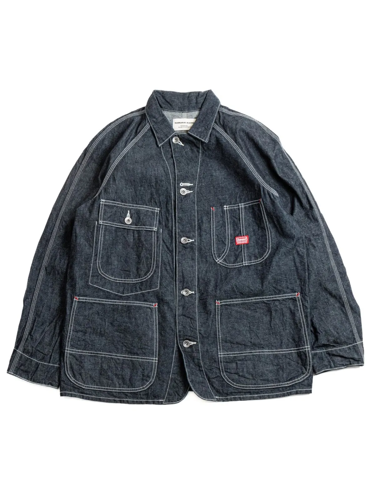 HJCA–D10OZ COVERALL 10oz SELVEDGE DENIM | SAMURAI New