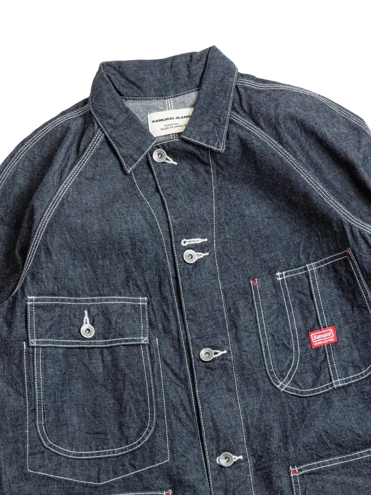 HJCA–D10OZ COVERALL 10oz SELVEDGE DENIM | SAMURAI New