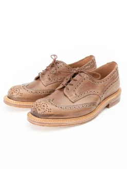 HORWEEN NATURAL CXL TBB BROGUE SHOE | Tricker&rsquo;s Oddment Sale Discount