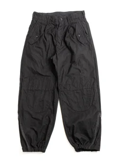 IAC PANT BLACK COTTON BRUSHED HB | Engineered Garments New