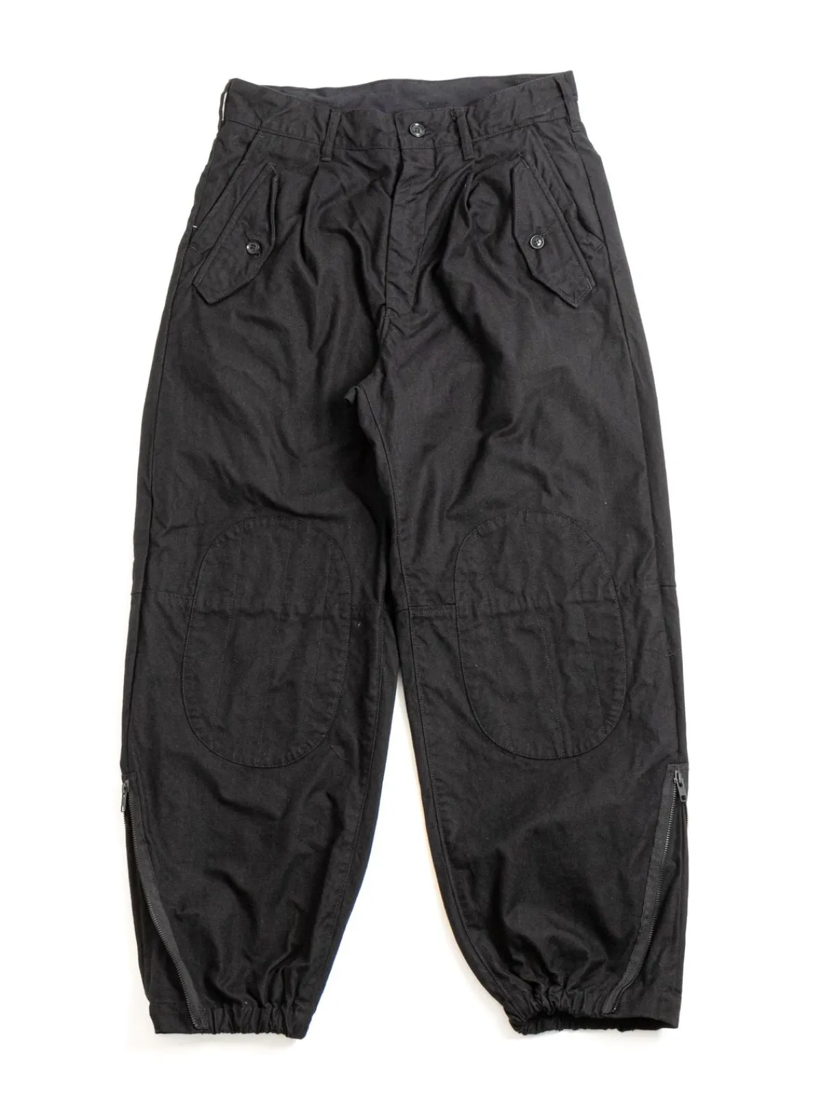 IAC PANT BLACK COTTON BRUSHED HB | Engineered Garments New