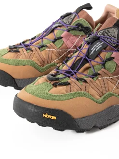 IWANO 2 MAN LEATHER & TECHNICAL FABRIC BROWN | FLOWER MOUNTAIN Cheap
