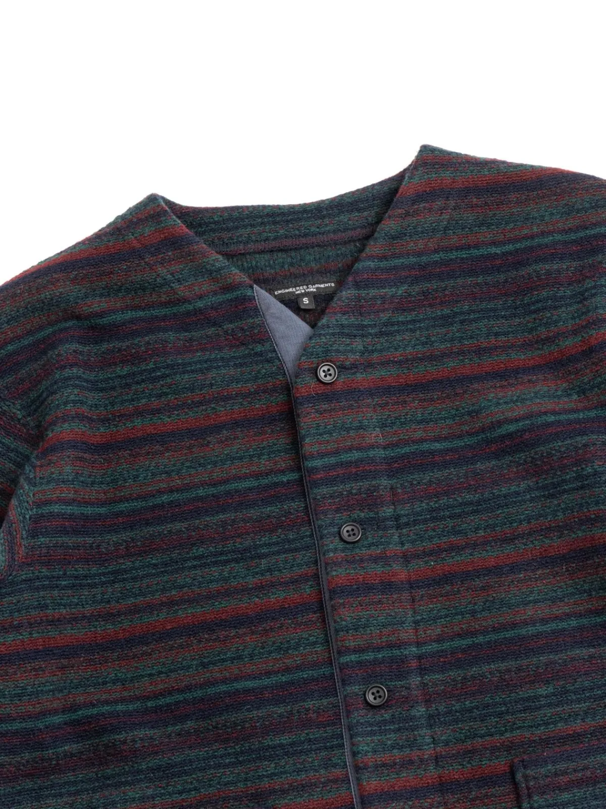 KNIT CARDIGAN GREEN FAIR ISLE SWEATER KNIT | Engineered Garments New
