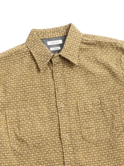 KURUME CROSS WORK SHIRT MUSTARD | SEUVAS Sale