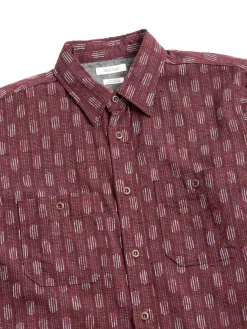 KURUME RIVER WORK SHIRT RED | SEUVAS Best Sale