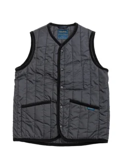 LAVENSTER COLLARLESS GILET LAMP NAVY | Lavenham Cheap