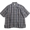 LINEN OPEN COLLAR  SHIRT BLUE | SEUVAS Flash Sale