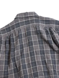 LINEN OPEN COLLAR  SHIRT BLUE | SEUVAS Flash Sale