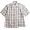 LINEN OPEN COLLAR  SHIRT GRAY | SEUVAS Store