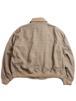 LL JACKET BEIGE LINEN GLEN PLAID | Engineered Garments Sale