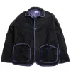 LOBSTER TAIL JACKET BLACK WOOL BAIZE HADAL BLUE | Tender Co Best Sale