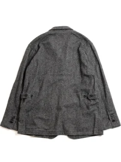 LOITER JACKET GREY POLY WOOL HERRINGBONE | Engineered Garments Discount