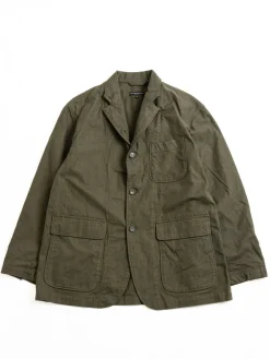 LOITER JACKET OLIVE COTTON BRUSHED HB | Engineered Garments Cheap
