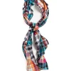 LONG SCARF MULTI COLOR PATCHWORK TRIANGLE PLAID | Engineered Garments Best Sale