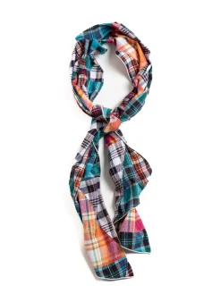 LONG SCARF MULTI COLOR PATCHWORK TRIANGLE PLAID | Engineered Garments Best Sale