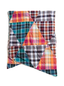 LONG SCARF MULTI COLOR PATCHWORK TRIANGLE PLAID | Engineered Garments Best Sale