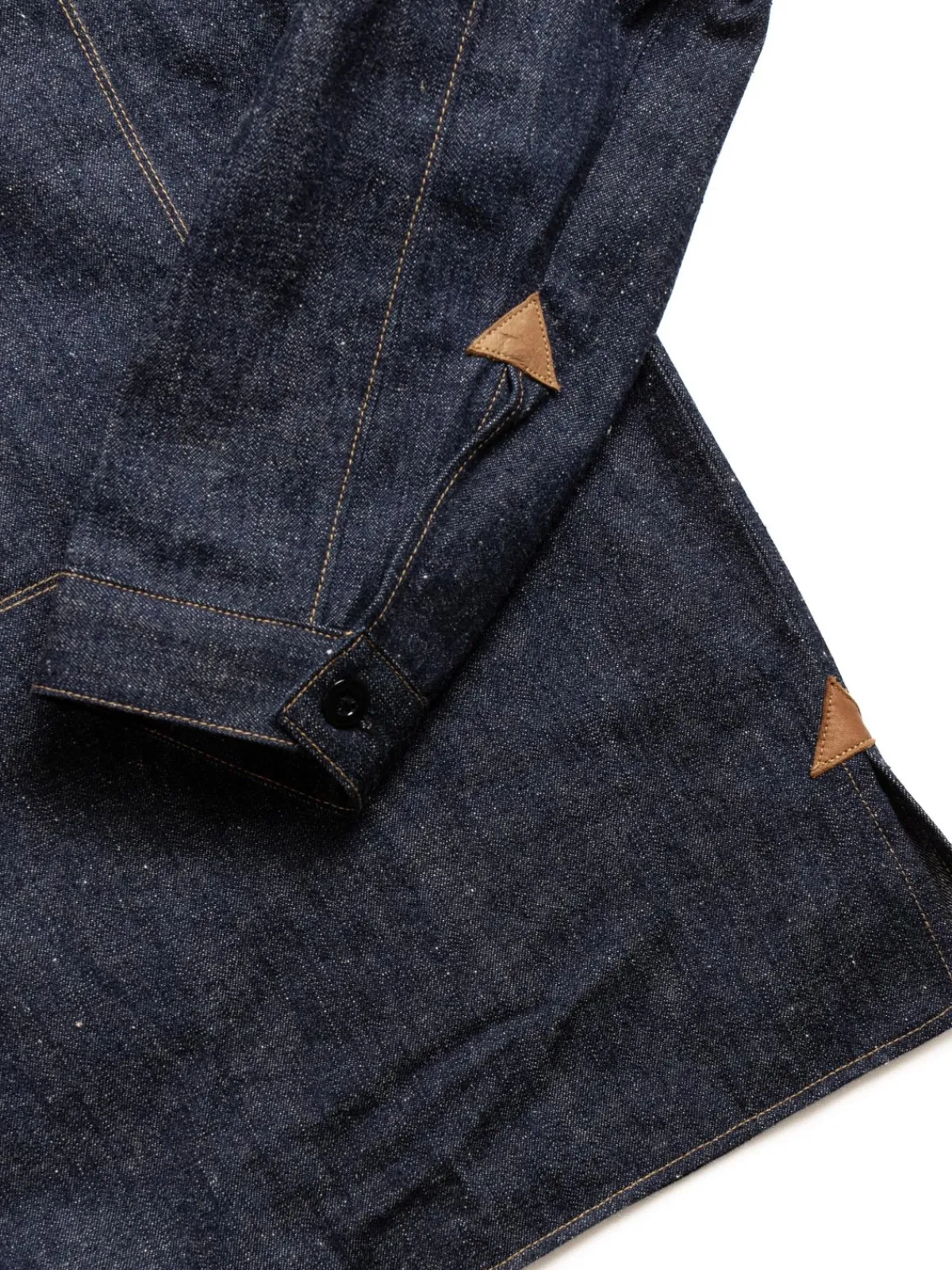 LOT 22131880 HEAVY LEATHER BOUND JUMPER INDIGO DENIM | Warehouse & Co Fashion