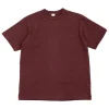 LOT 4601 NO PRINT T SHIRT BORDEAUX | Warehouse & Co Shop
