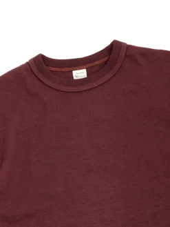LOT 4601 NO PRINT T SHIRT BORDEAUX | Warehouse & Co Shop