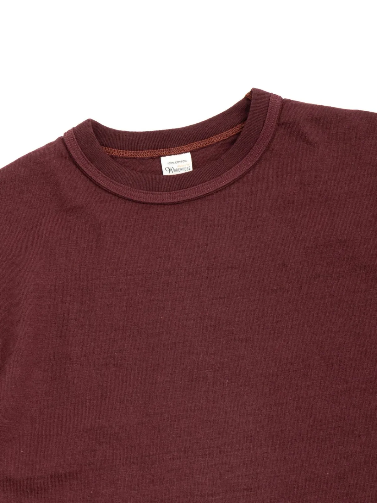 LOT 4601 NO PRINT T SHIRT BORDEAUX | Warehouse & Co Shop