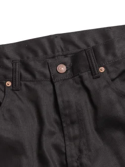 LOT 1096 PIQUE PANTS BLACK | Warehouse & Co Fashion