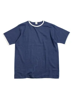 LOT 4059 PLAIN T–SHIRT NAVY / CREAM | Warehouse & Co Store