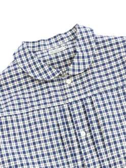 LOT 2166 SHIRT INDIGO CHECK R.COLLAR COLOUR 1 | Warehouse & Co Fashion