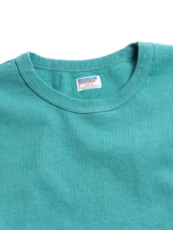 LOT.58001 H.W. L/S TEE PIGMENT DYE TURQUOISE | DUBBLE WORKS Clearance