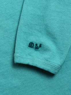 LOT.58001 H.W. L/S TEE PIGMENT DYE TURQUOISE | DUBBLE WORKS Clearance