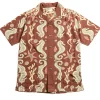 LOT JG&ndash;19 SEAHORSE V STARFISH PRINT BROWN | Warehouse & Co Hot