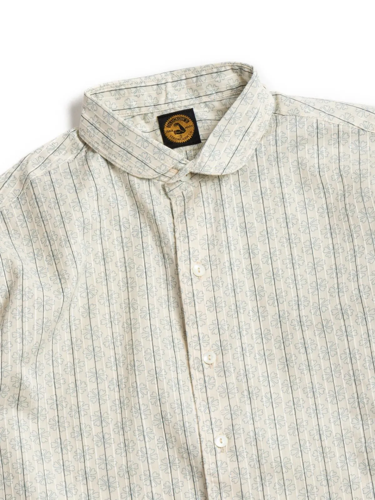 LOT JG–29R HUDSON SHIRT/DOT FLORAL/ROUND COLLAR NAVY | Warehouse & Co Cheap