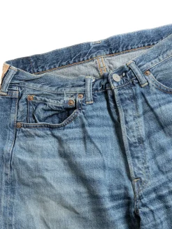 LOT 2ND HAND SERIES 1101 USED WASH MEDIUM 12OZ DENIM JEAN | Warehouse & Co Sale