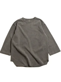 LOT 58105PD HEAVY PIGMENT DYED BASEBALL TEE SUMIKURO | DUBBLE WORKS New