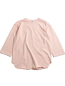 LOT 58105PD HEAVY PIGMENT DYED BASEBALL TEE PINK | DUBBLE WORKS Sale