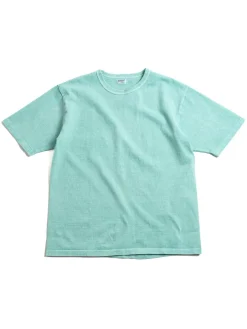 LOT 37001PD HEAVY S/S PIGMENT DYED TEE TURQUOISE | DUBBLE WORKS Store